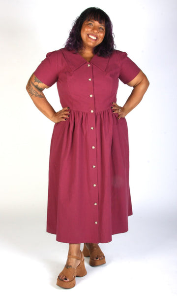 Peacock Dress - Grape