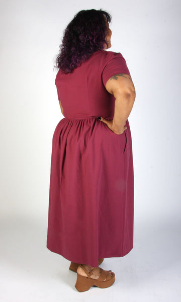 Peacock Dress - Grape