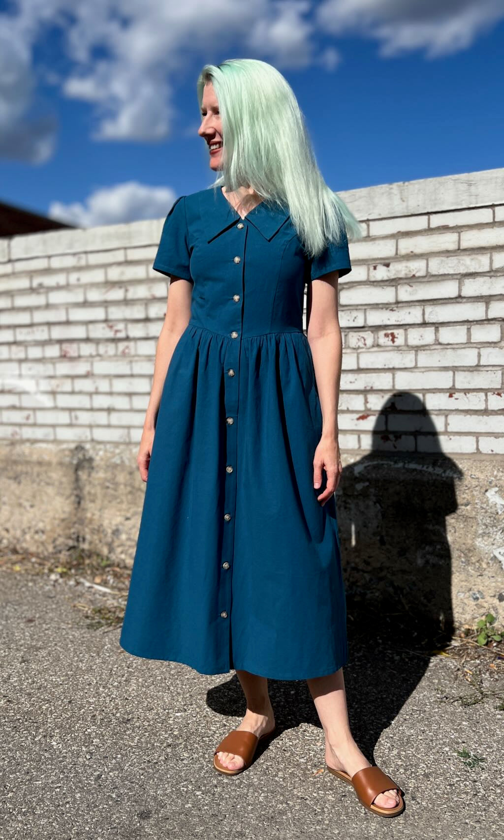 Peacock Dress - Night Tide