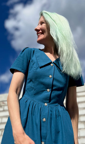 Peacock Dress - Night Tide