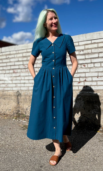 Peacock Dress - Night Tide