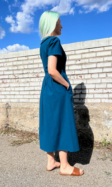 Peacock Dress - Night Tide