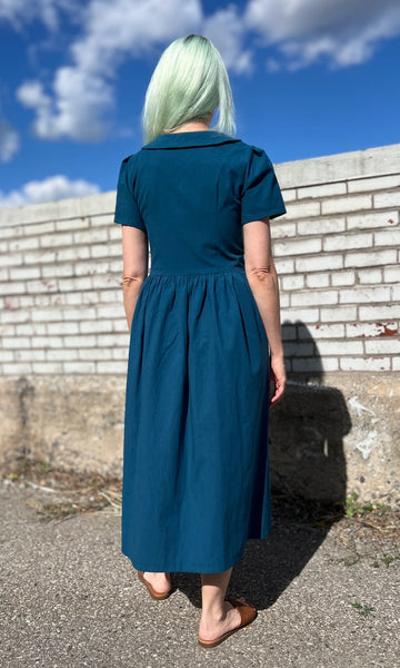 Peacock Dress - Night Tide