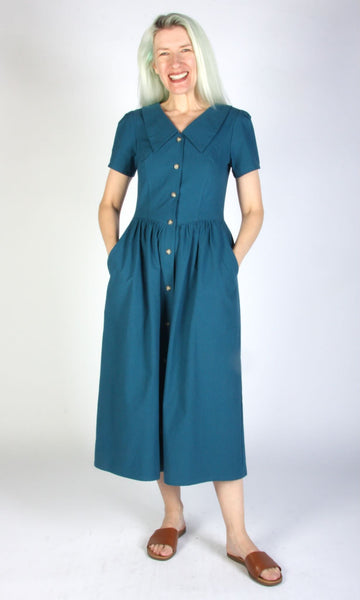 Peacock Dress - Night Tide