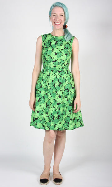RN1439 - 12 - Peafowl Dress - Philodendron