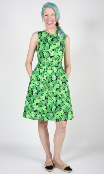 RN1439 - 12 - Peafowl Dress - Philodendron