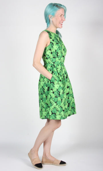 RN1439 - 12 - Peafowl Dress - Philodendron