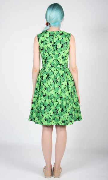 RN1439 - 12 - Peafowl Dress - Philodendron