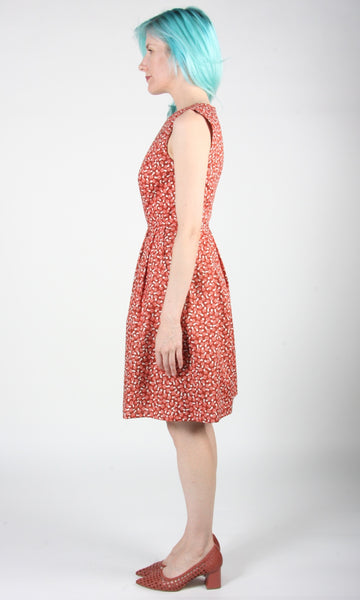 RN989- 2 - Peafowl Dress - Shrooms