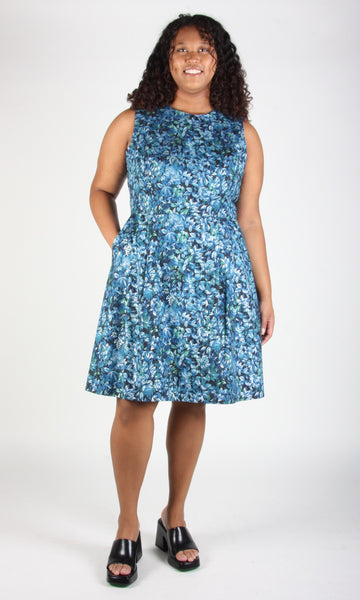 RN1497 - 6 - Peafowl Dress - Night Rain