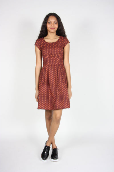 RN1681 - 16 - Peppershrike Dress - Brick