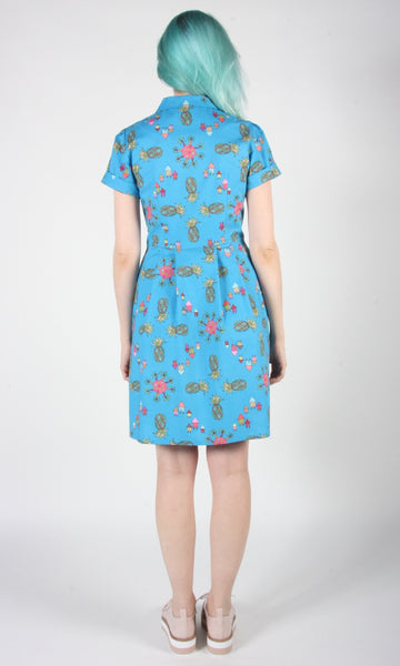 RN1273 - 8 - Ptarmigan Dress - Blue Pineapple Party