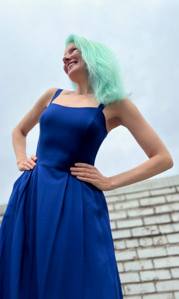 Quailbird Dress - Cobalt