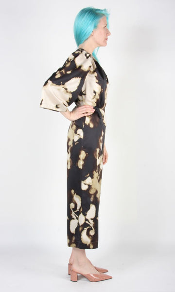 RN1327 - 12 - Sarcelle Jumpsuit - Ink Clouds
