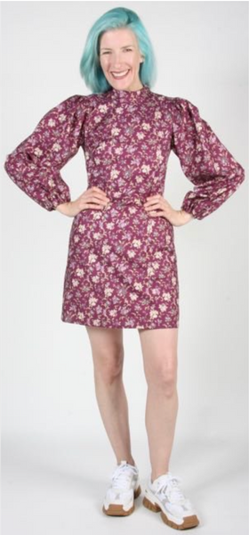 RN708 - 12 - Nyctale Dress - Purple Posy