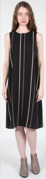 RN744 - 10 - Fulmar Dress - Black Stripes