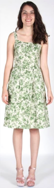 RN955 - 6 - Purpletuft Dress - Green Chintz