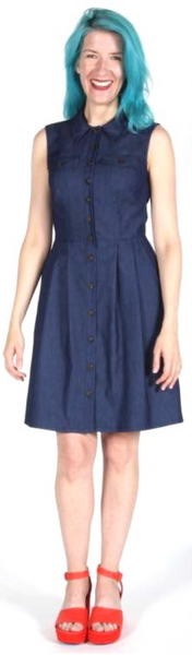 RN869 - 10 - Raven Dress - Dark Wash