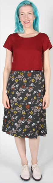 RN875 - M - Tournepierre Skirt - Dusk Blooms