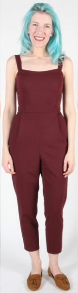 RN890 - 6 - Crossbill Jumpsuit - Burgundy