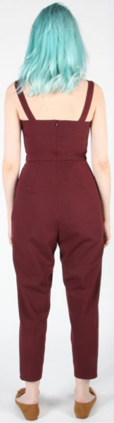 RN890 - 6 - Crossbill Jumpsuit - Burgundy