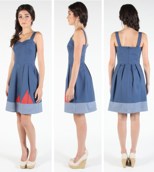 RN979 - 2 - Mouette Dress - Blue