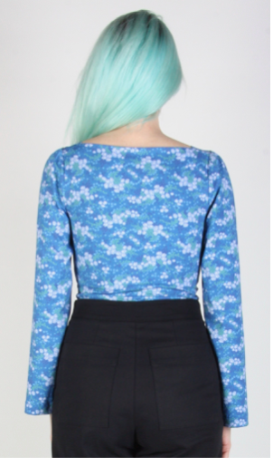 RN1427 - S - Whiptail Top - Blue Veronica