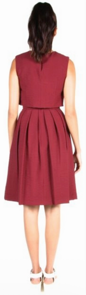 RN1445 - 8 - Songlark Skirt - Burgundy