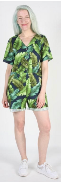 RN1499 - 10 - Wood Haunter Romper - Banana Leaves
