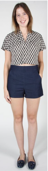 RN1507 - 16 - Budgie Short - Dark Wash