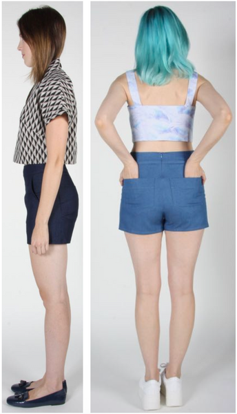 RN1507 - 16 - Budgie Short - Dark Wash
