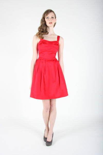 RN1599 - 8 - Snowy Owl Dress - Red