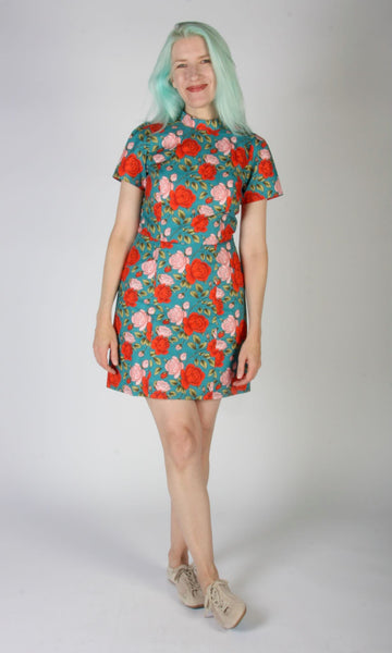 Spadebill Dress - Roses