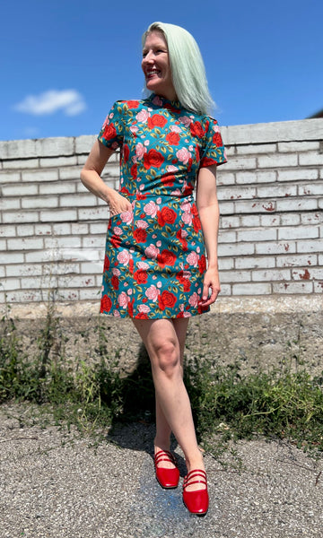Spadebill Dress - Roses