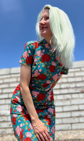 Spadebill Dress - Roses