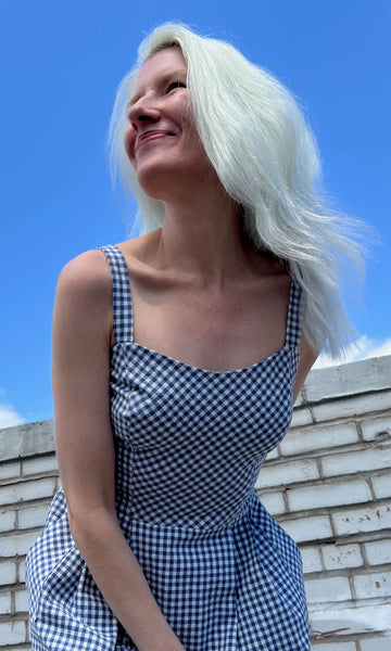 Sparrow Hawk Dress - Blue Gingham