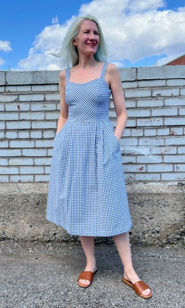 Sparrow Hawk Dress - Blue Gingham