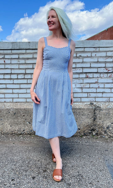 Sparrow Hawk Dress - Blue Gingham
