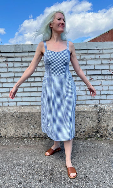 Sparrow Hawk Dress - Blue Gingham