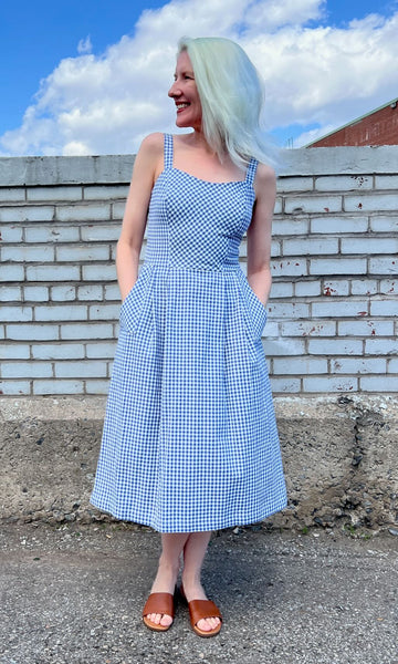 Sparrow Hawk Dress - Blue Gingham