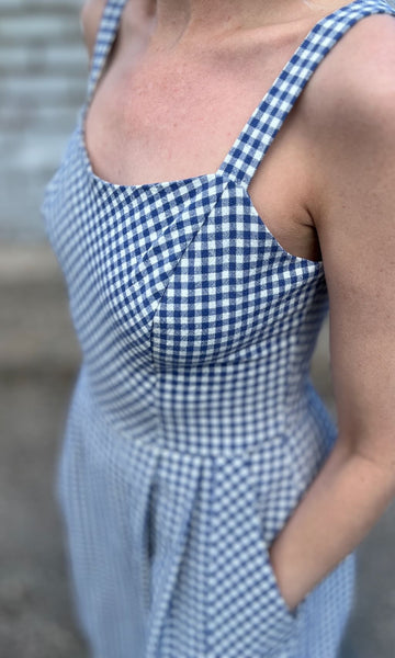 Sparrow Hawk Dress - Blue Gingham