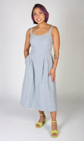 Sparrow Hawk Dress - Blue Gingham