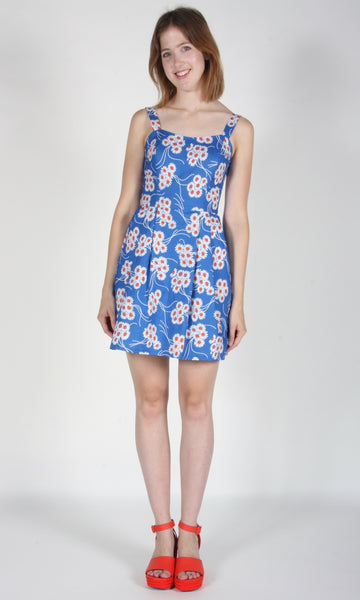 RN1133 - 12 - Starfrontlet Dress - Blue Daisies