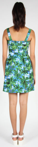 RN1433 - 10 - Sylph Dress - Palm Trees
