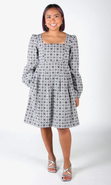 Tailorbird Dress - Quatrefoil