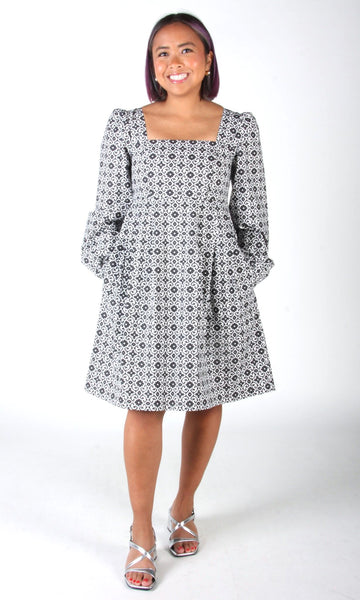 Tailorbird Dress - Quatrefoil