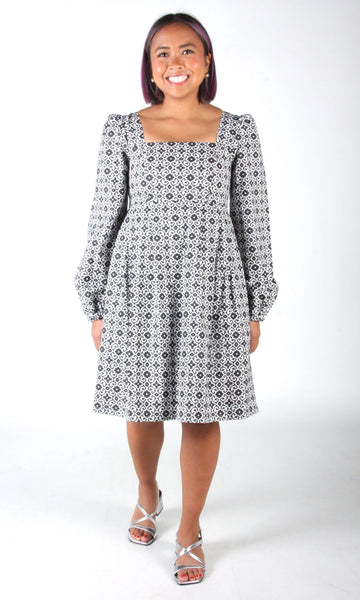 Tailorbird Dress - Quatrefoil