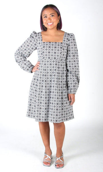 Tailorbird Dress - Quatrefoil