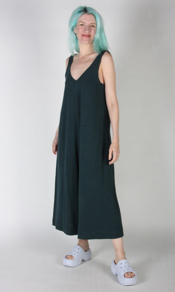 Tawny Pipit Jumpsuit - Forest Green