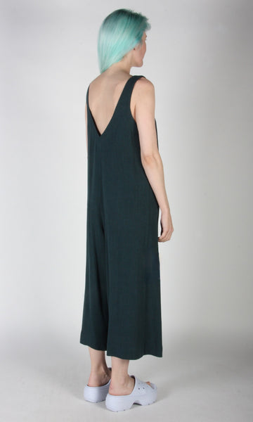 Tawny Pipit Jumpsuit - Forest Green